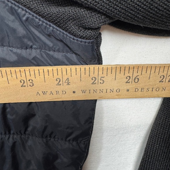 Perry Ellis Jacket Black Quilted Puffer Front Knit Zip Up Coat Menswear Sz‎ XXL - Picture 5 of 8